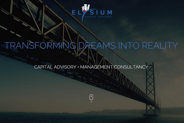 Elysium Capital Advisory Mumbai based financial service company's website designing done with one-page scrolling concept by Website Designers in Mumbai