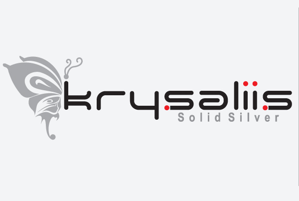 Krysaliis Logo designed for silver jewellery brand by Logo Designers in Mumbai